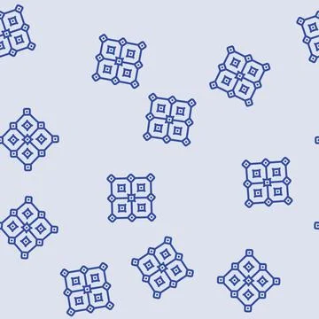 Error correction quantum technology line vector seamless pattern Stock Illustration