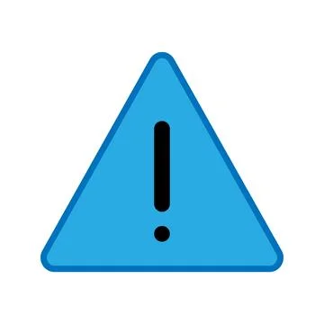 Error defect warning icon isolated on white background Stock-Illustration