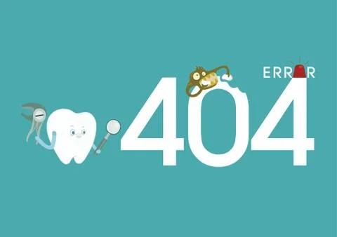 Error of dental Stock Illustration