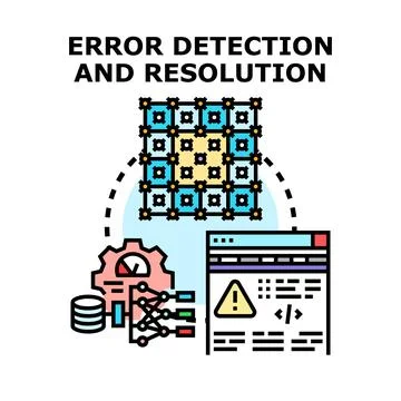 Error detection and resolution in software development イラスト素材