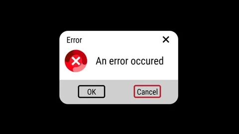 Error Dialog Window Stock Footage 336062649