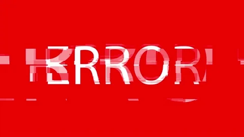 Error, does not turn on, system crash Video stock 163814846