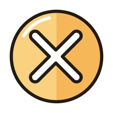 Error failure internet web technology interface line and fill style icon Stock Illustration