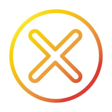 Error failure internet web technology interface gradient style icon Stock Illustration