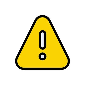 Error flat color icon 库存插图