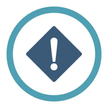 Error flat cyan and blue colors rounded vector icon 스톡 일러스트