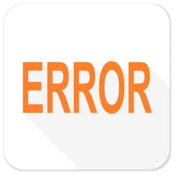 Error flat icon 库存插图