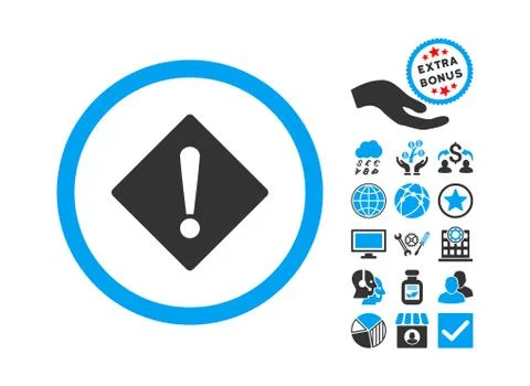 Error Flat Vector Icon With Bonus Illustrazione stock