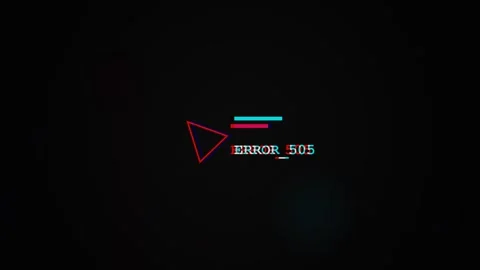 Error glitch text animation with a red triangle symbol flashing Stock Footage 346190587