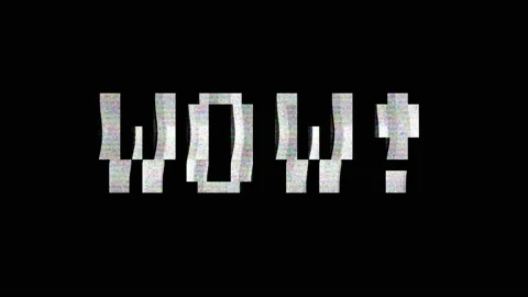 Error glitch video damage on black background. Signal error. Glitch noise static Stock Footage 113037346