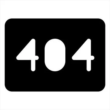 Error glyph icon vector illustration isolated on white background 스톡 일러스트