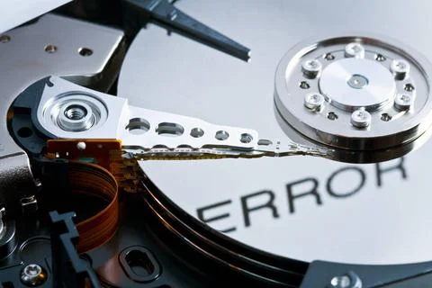 Error on hard disk close up of error on hard disk Copyright: xZoonar.com/J... Stock Photos