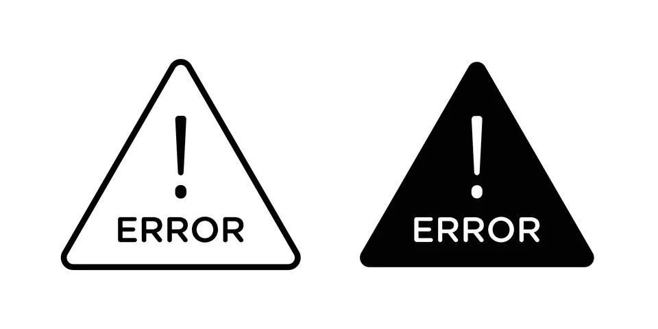 Error icon concept. best for web design Stock Illustration