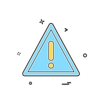 Error icon design vector Illustrazione stock