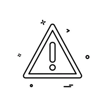 Error icon design vector Illustrazione stock