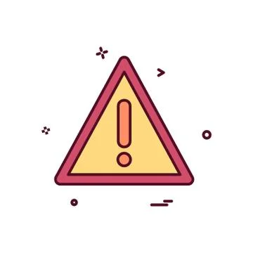 Error icon design vector Illustrazione stock