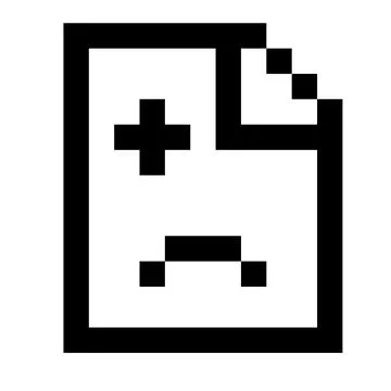 Error icon in the form of pixel graphics error means that this site is イラスト素材