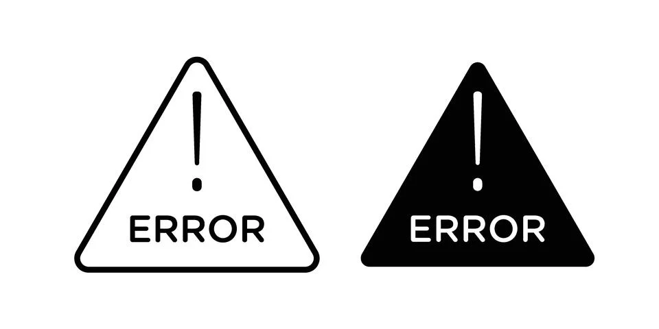 Error icon graphic element. web icon set 库存插图