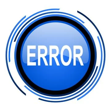 Error icon. Illustrazione stock