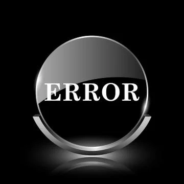 Error icon Illustrazione stock