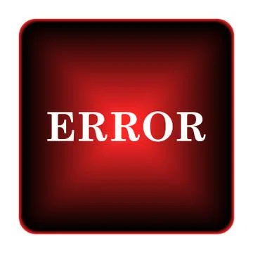 Error icon Illustrazione stock