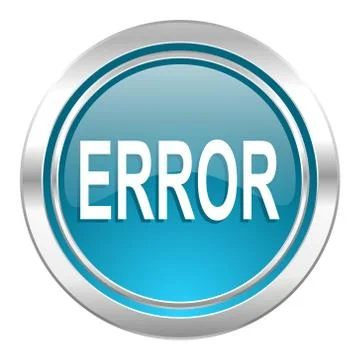 Error icon. Illustrazione stock
