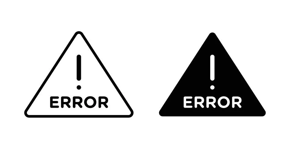 Error icon Illustration Eps10 for web or app Stock Illustration