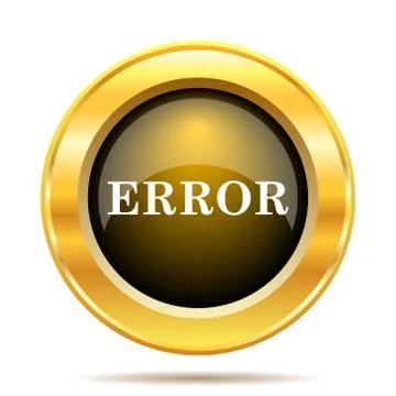 Error icon. internet button on white background.. Stockillustratie