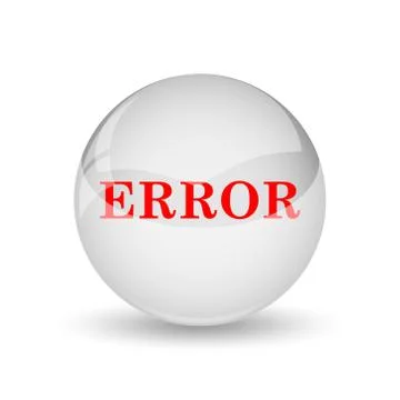 Error icon. internet button on white background.. Stock-Illustration