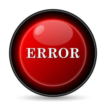 Error icon. internet button on white background.. Stock-Illustration