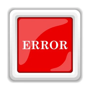 Error icon. internet button on white background.. Stock-Illustration
