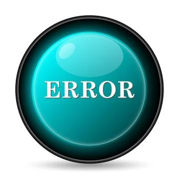 Error icon. Internet button on white background.. Stock Illustration