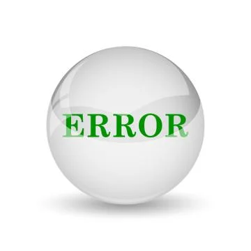 Error icon. Internet button on white background.. Stock Illustration