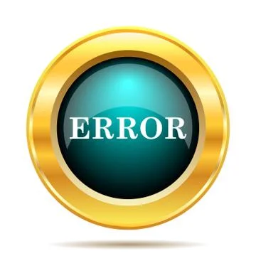Error icon. Internet button on white background.. Stock-Illustration