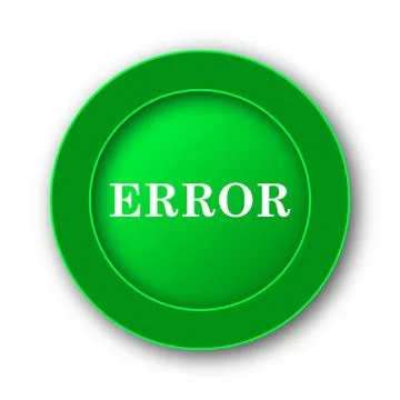 Error icon. Internet button on white background.. Stock Illustration