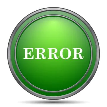 Error icon. Internet button on white background.. Stock-Illustration