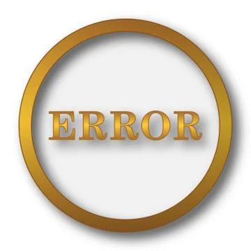 Error icon. Internet button on white background.. Stock-Illustration