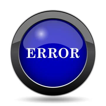 Error icon. Internet button on white background.. Stock-Illustration