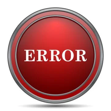 Error icon. Internet button on white background.. Stock-Illustration