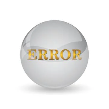 Error icon. Internet button on white background. . Stock-Illustration