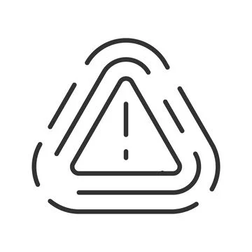 Error icon in line design. Error, warning, alert, failure, mistake, bug, issue Stock-Illustration