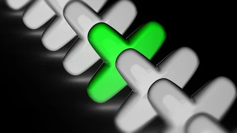 Error icon. Looping footage has 4K resolution. Prores 4444. 3D Illustration. Stock Footage 99672736