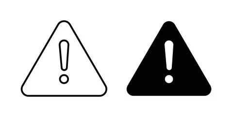 Error icon. Style is flat and line symbol Stock Illustration
