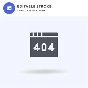 Error icon vector, filled flat sign, solid pictogram isolated on white, logo  Stock Illustration