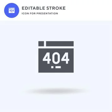 Error icon vector, filled flat sign, solid pictogram isolated on white, logo Stock Illustration