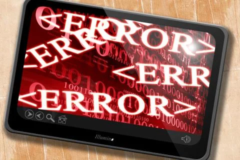 Error Illustrazione stock