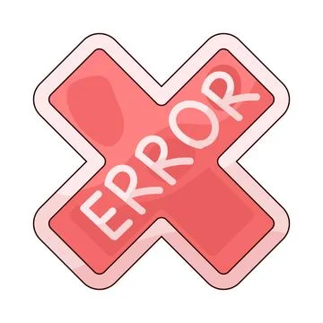 Error illustration Stock Illustration