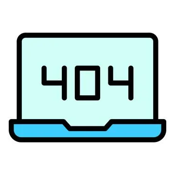 Error laptop icon vector flat イラスト素材