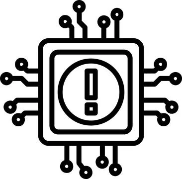 Error Line Icon Design Stock Illustration