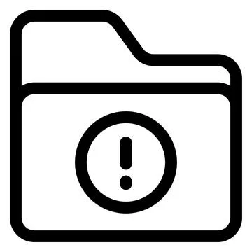 Error line icon vector illustration isolated on white background Stockillustratie